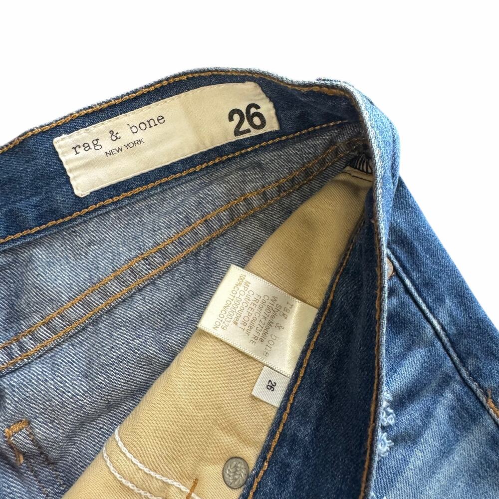 Rag and Bone Low Rise Cut-Off Denim Jean Shorts Size 26 - Picture 3 of 7